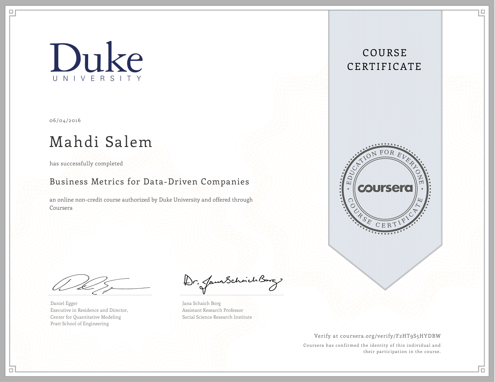 Business Metrics for Data-Driven Companies