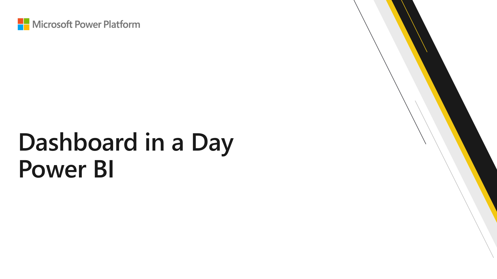 Dashboard In A Day (DIAD) Master Practitioner